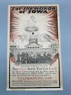 Original Antique Poster FOR THE HONOR OF IOWA American WW1 War Saving Stamps!