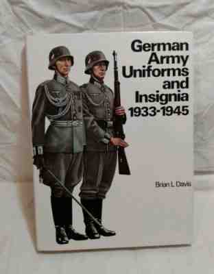 WWII Book German Army Uniforms & Insignia 1933-1945 Brian Davis Arco 1983 224pgs