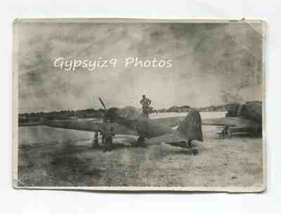 11 Original WWII Photos USMC Marine Peleliu Palau Japanese Zero Airfield