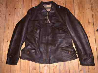 WW2 Luftwaffe leather flight jacket German 1940 BOB Fliegerjacke 4 Pocket ECLAIR