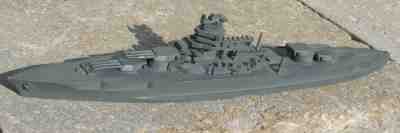 New Mexico Class (US-BB) - WWII Recognition Ship Model-South Salem Studios 1:500