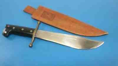 Rare WWII Unissued Collins V44 Survival Knife No. 18 + Leather Collins Sheath 13