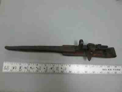 WWII U.S. M41 Johnson Rifle Bayonet USMC w/ Scabbard (3387 on Bayonet) (SCARCE)