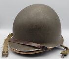 WW2 WWII M1 Steel Helmet Front Seam Fixed Bale McCord w/3rd Pattern Hawley Liner