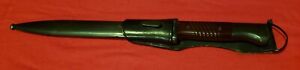 WW II GERMAN K98 RIFLE BAYONET, SCABBARD AND FROG, NEARLY MINT!