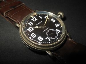 WW II German LW Aircraft Armbanduhr - PILOT WRIST WATCH - ZENITH - PUBLISHED!