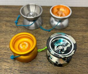 Lot Of Four Metal YoYos Yomega Dash Duncan Drifter