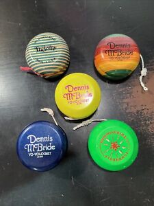 5x Wooden Hummingbird Yo-Yo’s Dennis McBride Yo-Yologist StarBurst Trickster Lot