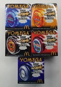 Yomega Set of 5 McDonalds Yo-yos New In Pack Vintage Firestorm & XBrain 23456