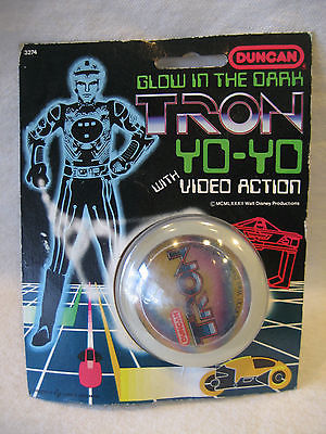 1982 vintage TRON Duncan YO-YO mip SEALED toy RARE Disney light cycle graphics !