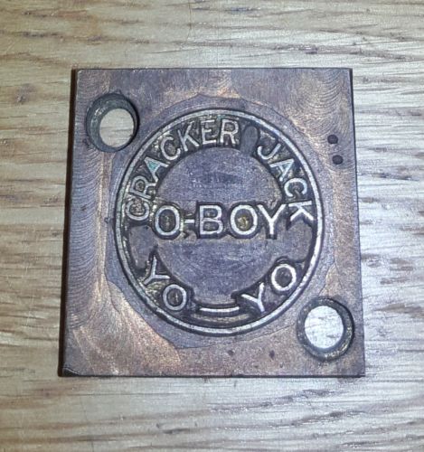 Cracker Jack O-Boy Yo-Yo Duncan Brass Marking Die Stamp RARE! 1930s? Make Offer