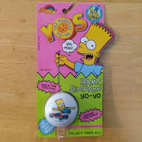 Bart Simpson The Radical Yo-Yo Spectra Star 1990 The Simpsons Model No. 1544