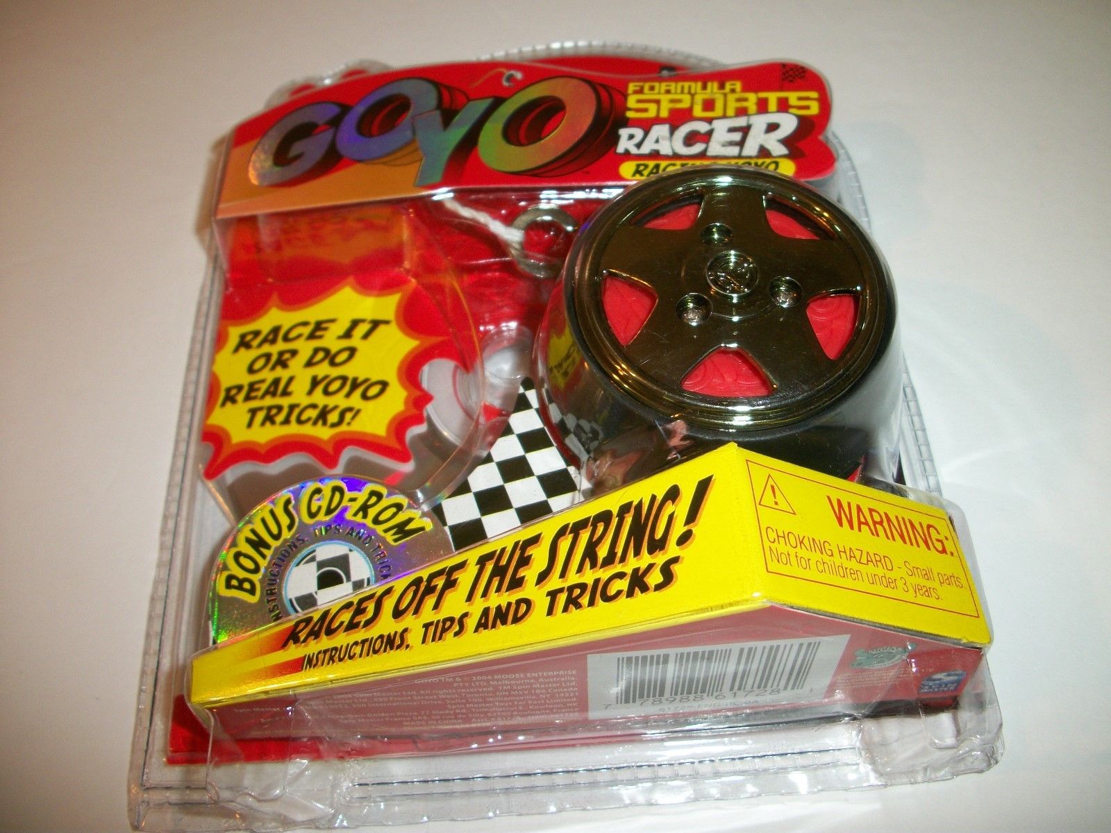 GOYO Formula Sports Racer Racing YO-YO with Bonus CD-ROM By Spin Master 2004 NEW