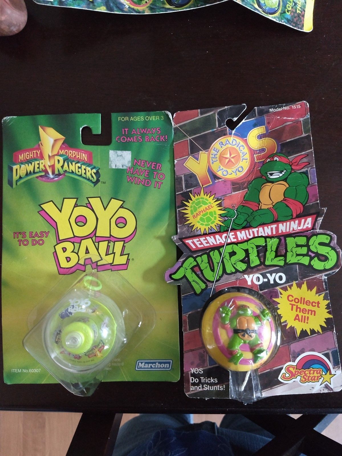 Cartoon Yo-Yo Lot Power Rangers Yo-Yo Ball Ninja Turtles 2 Mint in Package YoYos