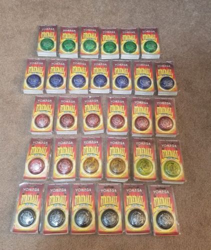 Vintage 1990’s Yomega Fireball Yo-Yo Lot New Old Stock