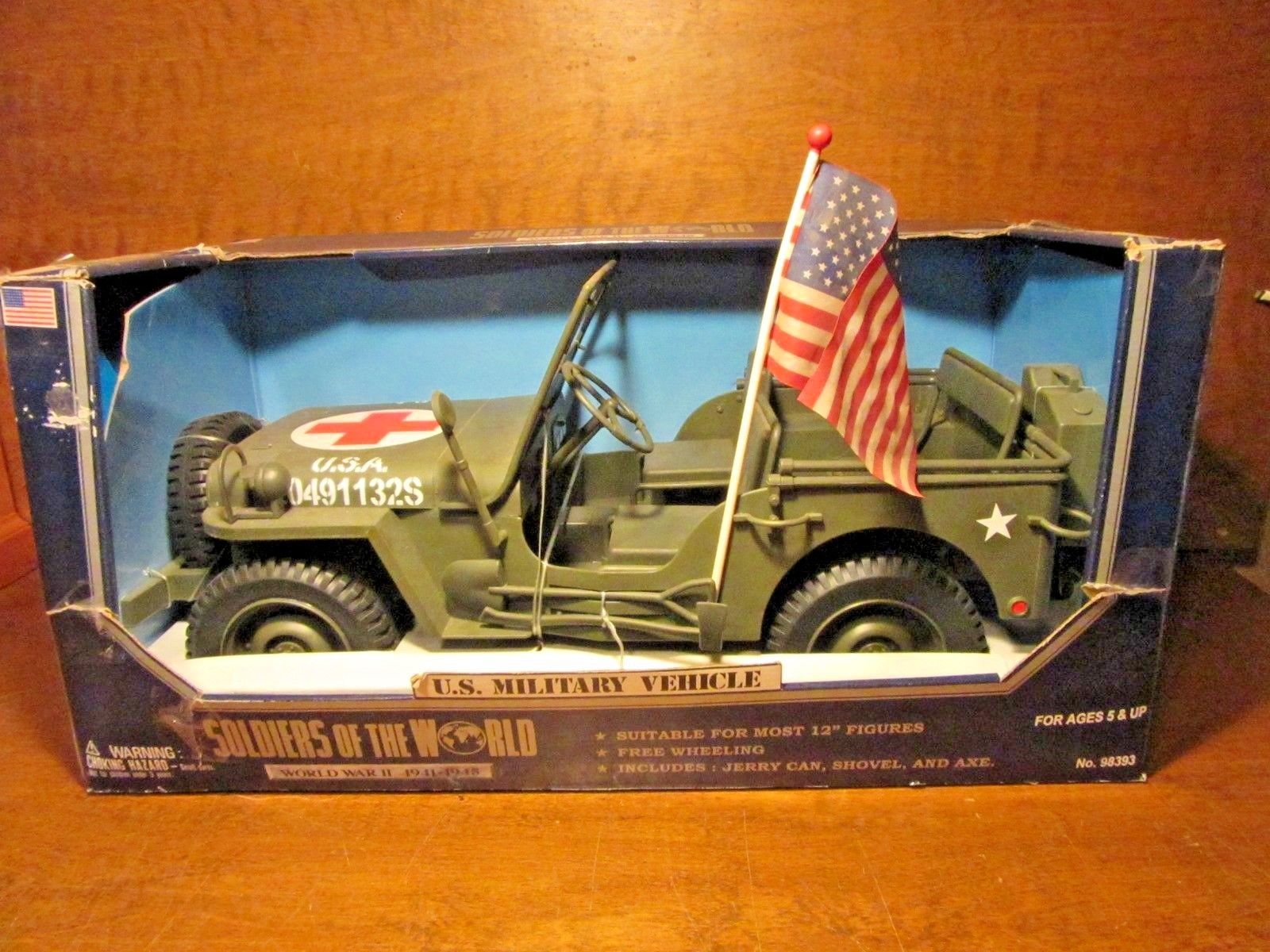 GI JOE JEEP SOLDIERS OF THE WORLD WORLD WAR 2 US MILITARY VEHICLE 