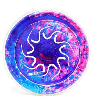 Nine 9 Dragons Yoyo Color Galaxy Acid with Clear Cap by YoYoFactory NEW LMTD RLS