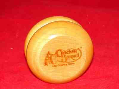 CRACKER BARREL Old Country Store Wooden YO-YO w/Logo NO STRING(S) ATTACHED! VGC 