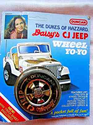 Duncan -Dukes of Hazzard Wheel YO_YO- DAISY'S CJ JEEP -  NEW IN PACKAGE-1981