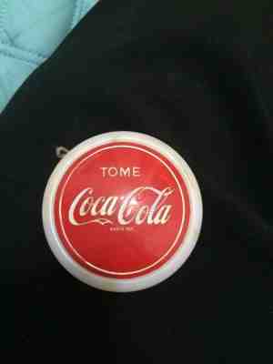 Vintage Yo-Yo Yoyo Profesional Rojo y Blanco Genuine Russell Tome Coca Cola  Peru