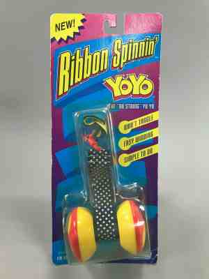 Vintage 1992 Marchon Ribbon Spinnin' Yoyo NEW NOS