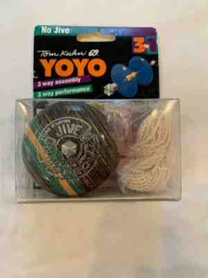 Tom Kuhn No Jive YoYo 3 Way Assembly 3 In 1, All Natural Maple Wood, Made in USA