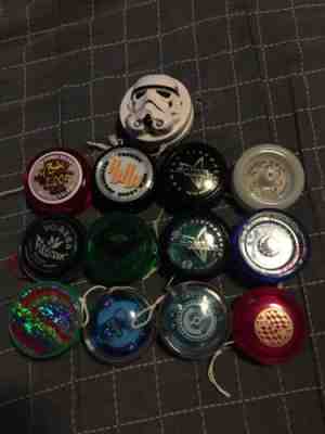 Yo-Yo Lot With Case- Yomega, Duncan, Star Wars, Miscellaneous