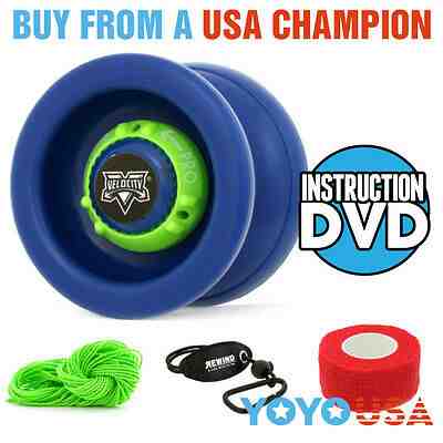[Yo-Yo Set] YoYoFactory Velocity Starter Pack - Blue -String, Holder, DVD, etc.