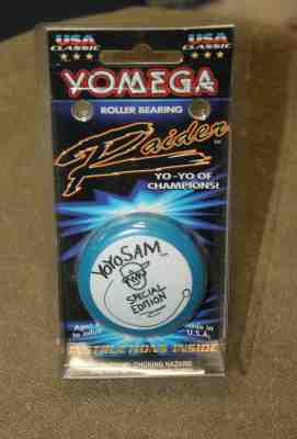 Vintage NIP Yomega Raider YoYo Sam Special edition Roller Bearing Yo Yo ~  Blue