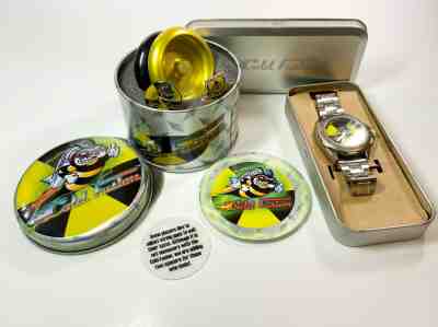 Playmaxx ProYo COLD FUSION Yo-Yo Nearly Flawless Tin Set w Rare Playmaxx Watch