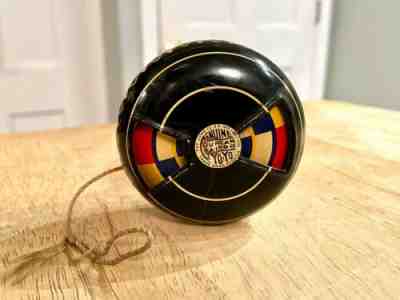 Vintage 1934 Duncan Rainbow Tin Yo-Yo Fixed Axle Window No. 1963-001 RARE