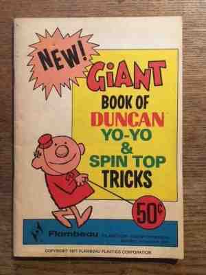 1971 Giant Book of Duncan Yo Yo and Spin Top Tricks Instruction Booklet Vintage 