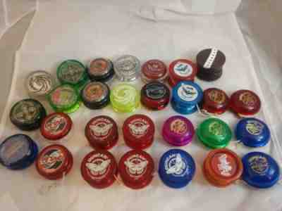 LOT OF 28 YOYOS DUNCAN BUTTERFLY IMPERIAL Butterfly Yomega Firestorm Plus Yo Yo