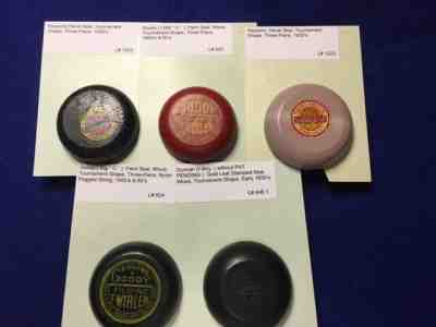 ( 5 ) Vintage YoYo's ( 3 ) 1930's & 2 1950's Superb Condition. Very Hard to Find