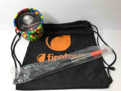 Harlequin Diabolo Set By Mr. Babache Medium Size Aluminum Sticks, String & Bag