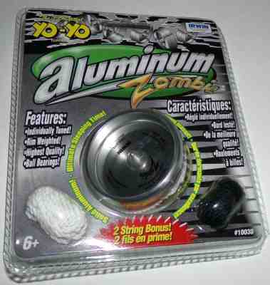 New Irwin Aluminum Zombie - Yo-Yo Purple yoyo - 2 String Bonus 