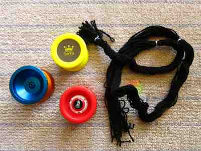 Lot of three YoYos - onedrop?, Yoyo King Merlin, YoyoFactory Velocity