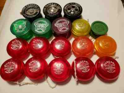 Duncan Yoyo Lot Of 18 Imperial Butterfly General Lee Gold Champ Daisy's CJ Jeep