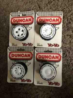 Vintage 1994 Duncan Wheels yo-yo 3281PK Long Spin NEW Black NOS Lot Of 4