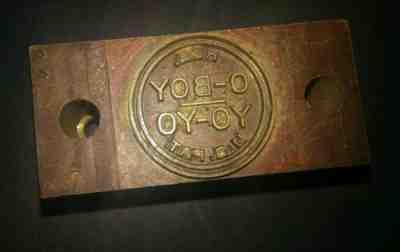 O-BOY Yo-Yo Duncan Brass Die Stamp 1929 1930 Only Original 