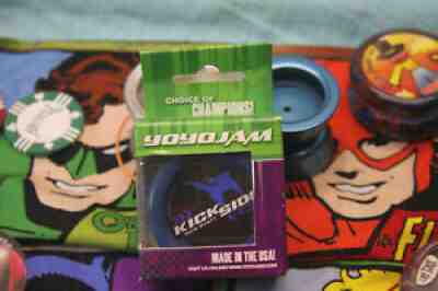 New Kickside YoyoJam Blue New in box 2005 W/Rick Wyatt's name on logo