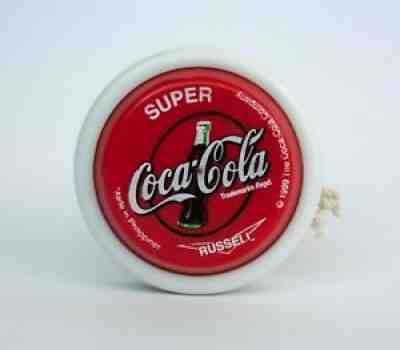 Coca-Cola Yo-Yo SUPER Russell Red Coke Spinner Toy 1999 Philippines Original