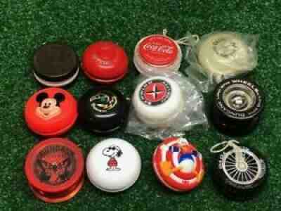 12 Vintage Yo-Yo Mickey Mouse Snoopy Coca-Cola Schwinn Donald Duck Yo Yo's Oreo