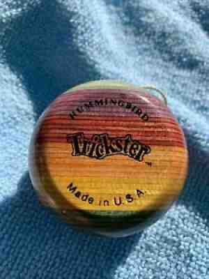 yoyo hummingbird trickster vintage laminated wood