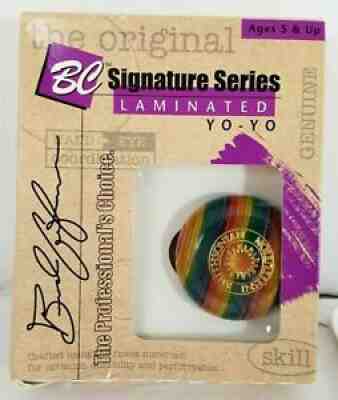 Vintage 1996 Rainbow BC Yo-Yo Smithsonian Champion Hardwood #51 Laminated NEW