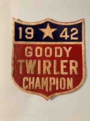 VINTAGE 1942 YOYO AWARD PATCH GOODY TWIRLER CHAMPION - Rare War II Era