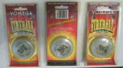 MISP Collector's Lot: (3) YOMEGA Vintage 1995 FIREBALL YO-YO Glow In The Dark 