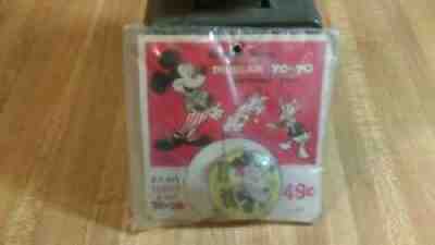 Vintage Duncan Mickey Mouse/Minnie Mouse Imperial Jr. Return Top YoYo,60's,new!