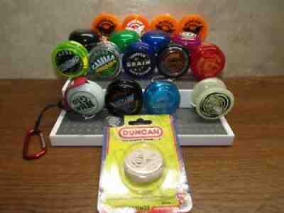 Lot of 17 Yoyos - Yomega Brain Storm Fireball / Black Mamba / Duncan / Bam