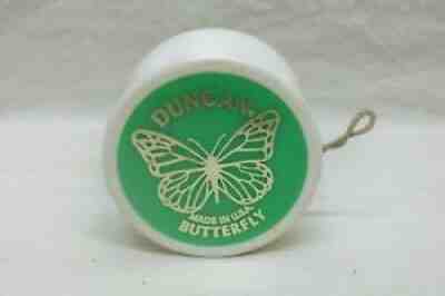 Original Vintage (1975-1980) Duncan Yo-Yo Gold Butterfly on Green Edition VG Cnd